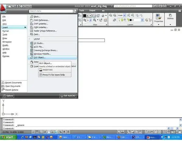 AutoCAD教程:一个Word文档插入AutoCAD